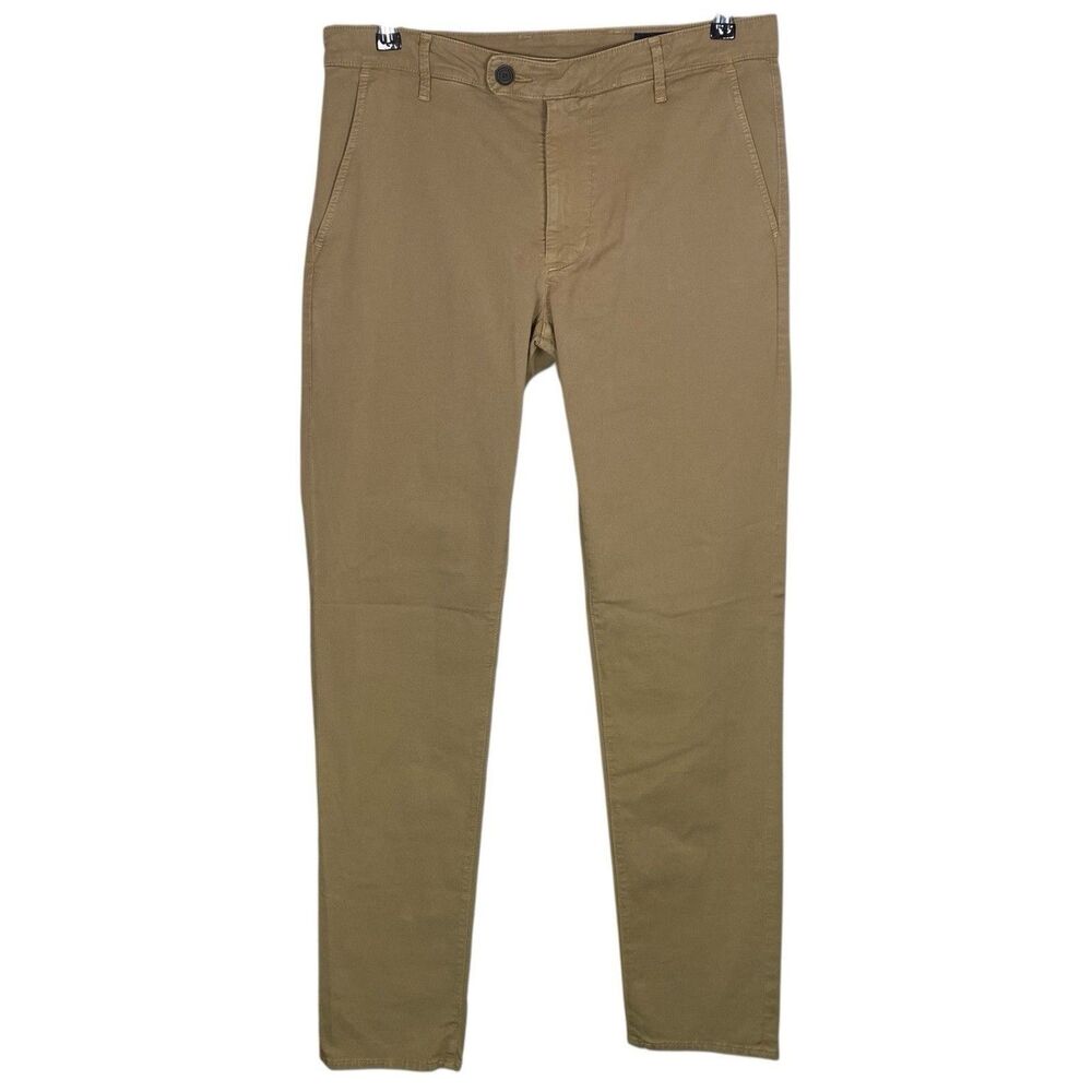 AG Adriano Goldschmied Pants Mens 32x34 Tan Marshall Chino Slim Preppy NEW